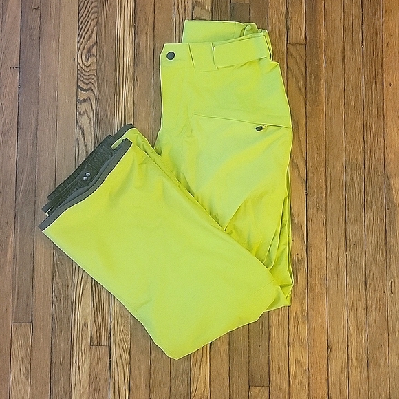 Eddie Bauer Ski/Snow Board Pants, Chartreuse Color, Size Small - Picture 1 of 11
